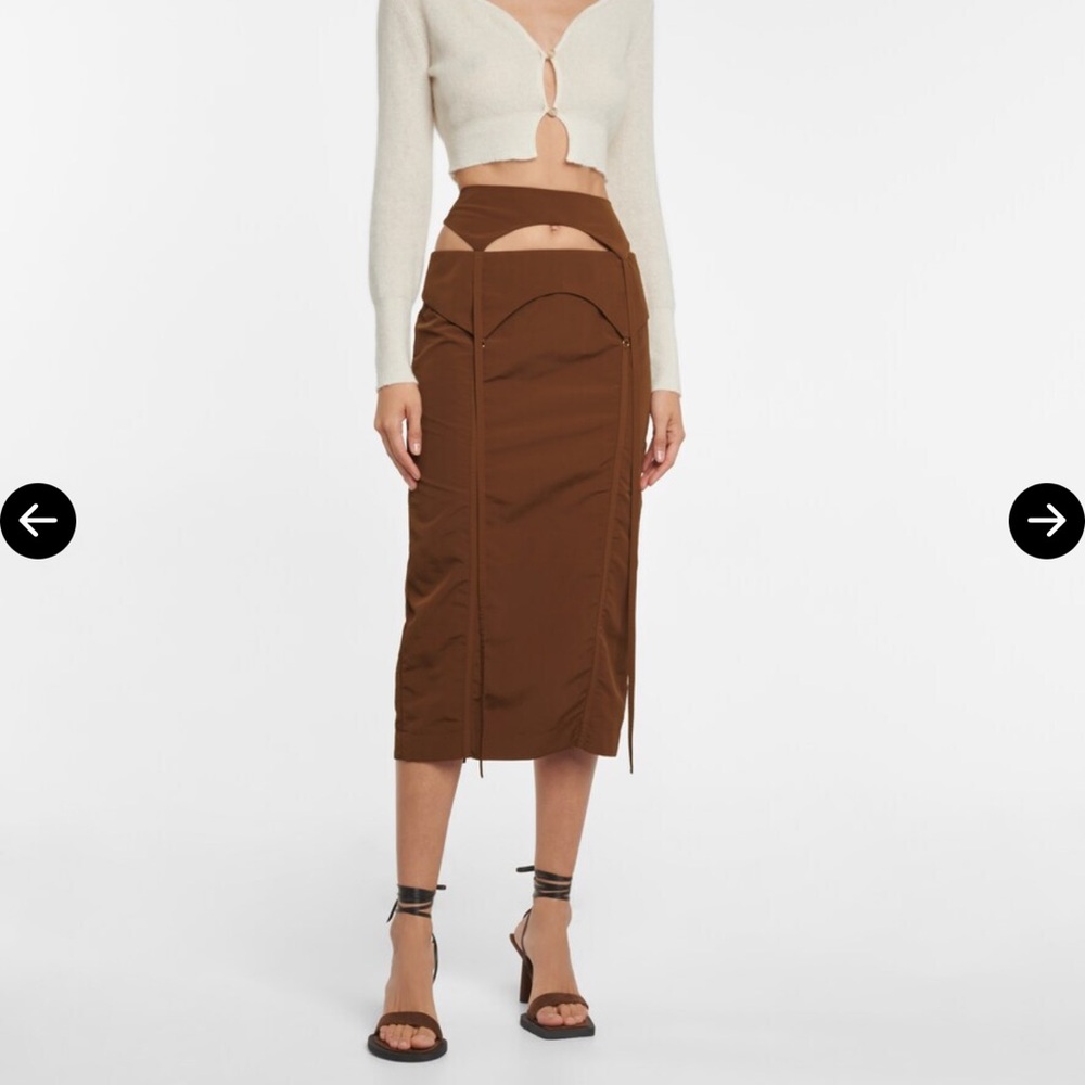 La Jupe Draio Pencil Skirt - Brown